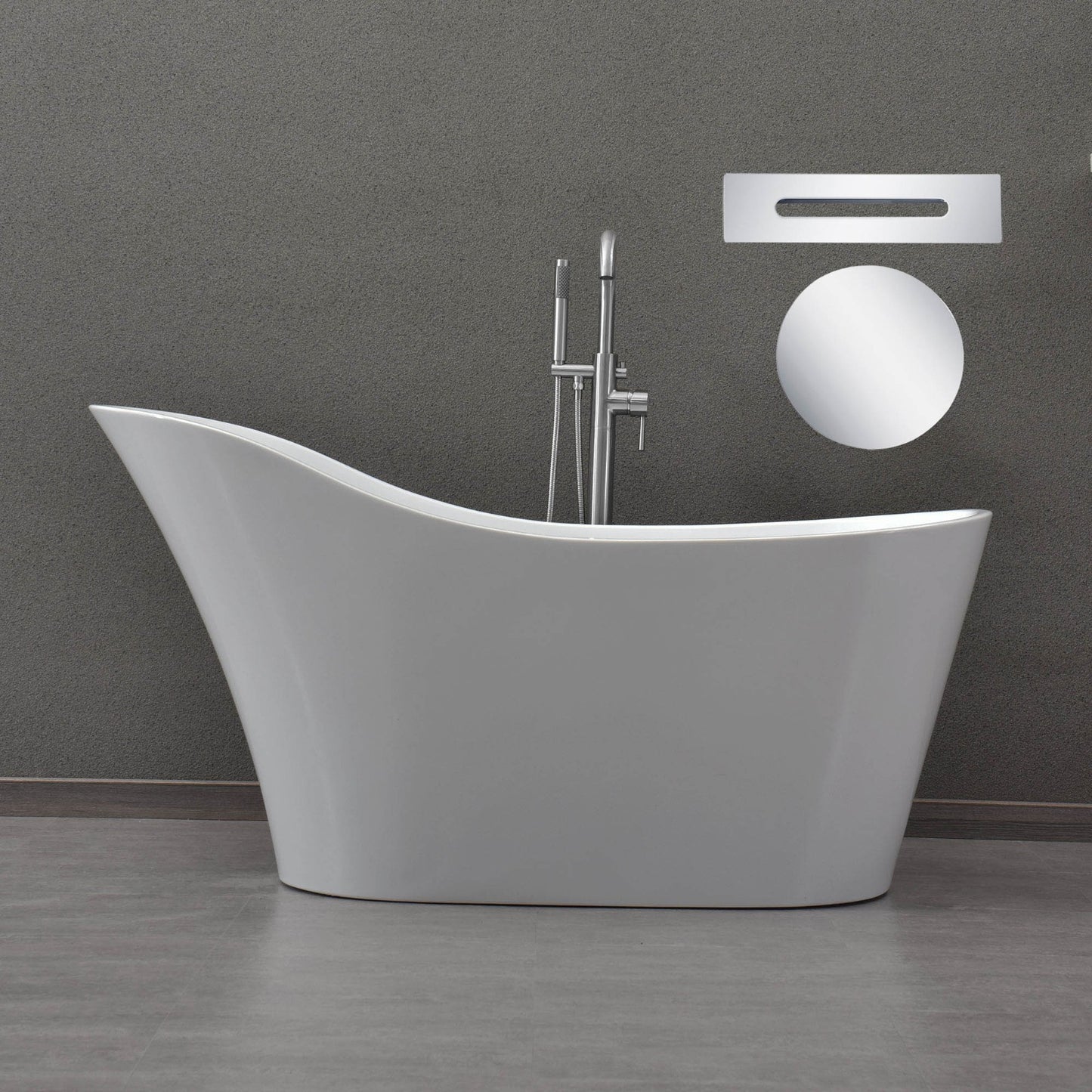 Lahar 59" Freestanding Bathtub