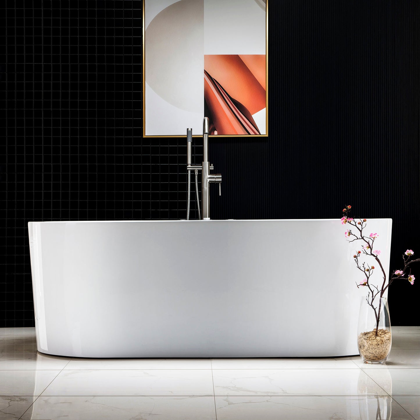 Remous 67" Freestanding Whirlpool Bathtub