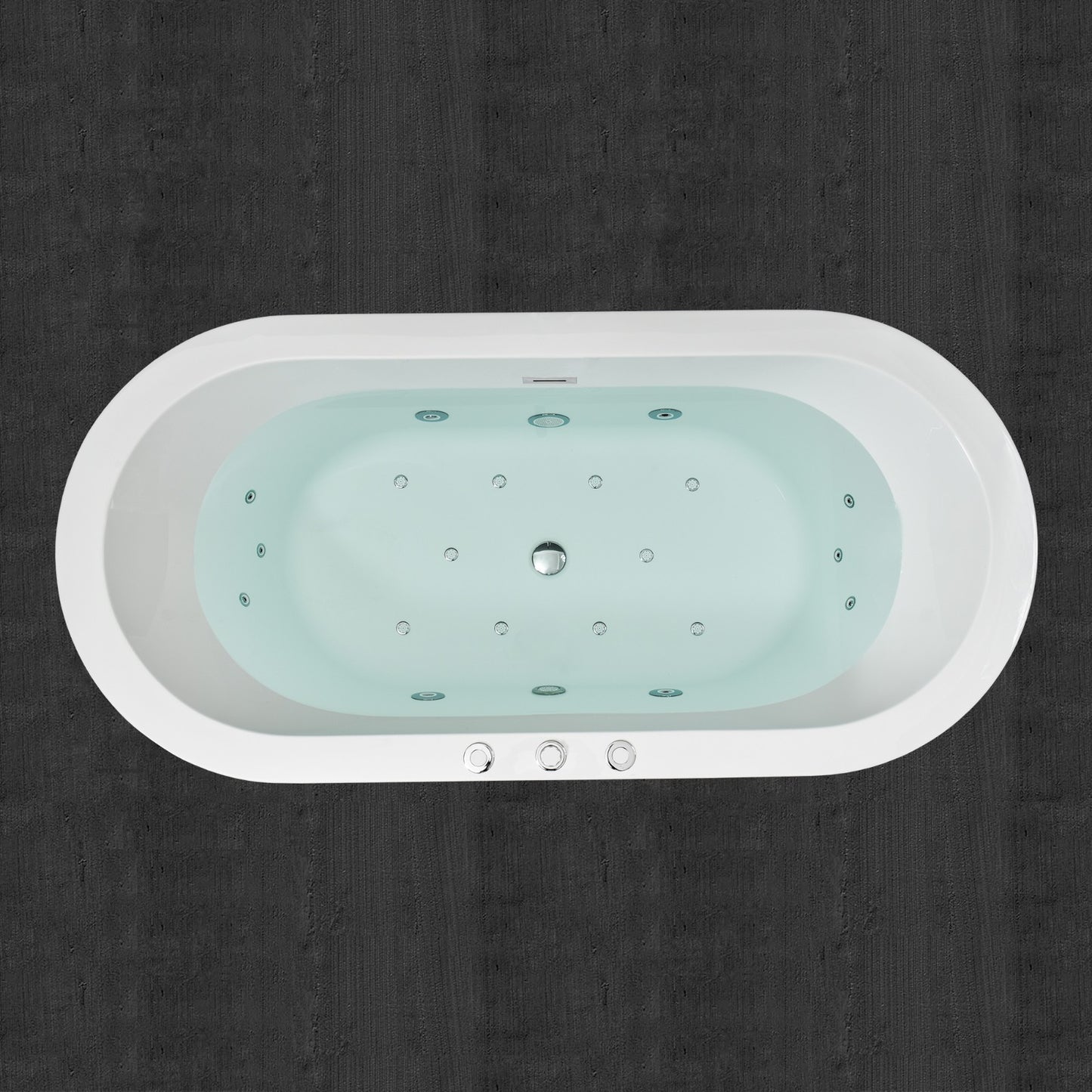 Remous 67" Freestanding Whirlpool Bathtub