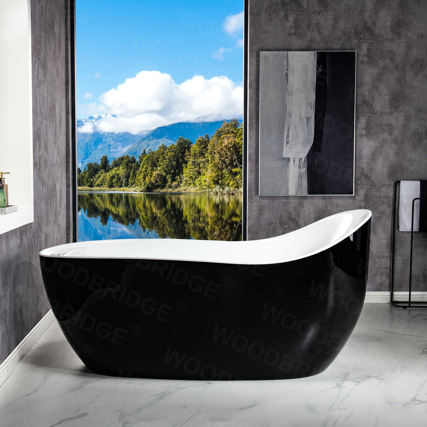 Penumbra 67" Freestanding Whirlpool Bathtub