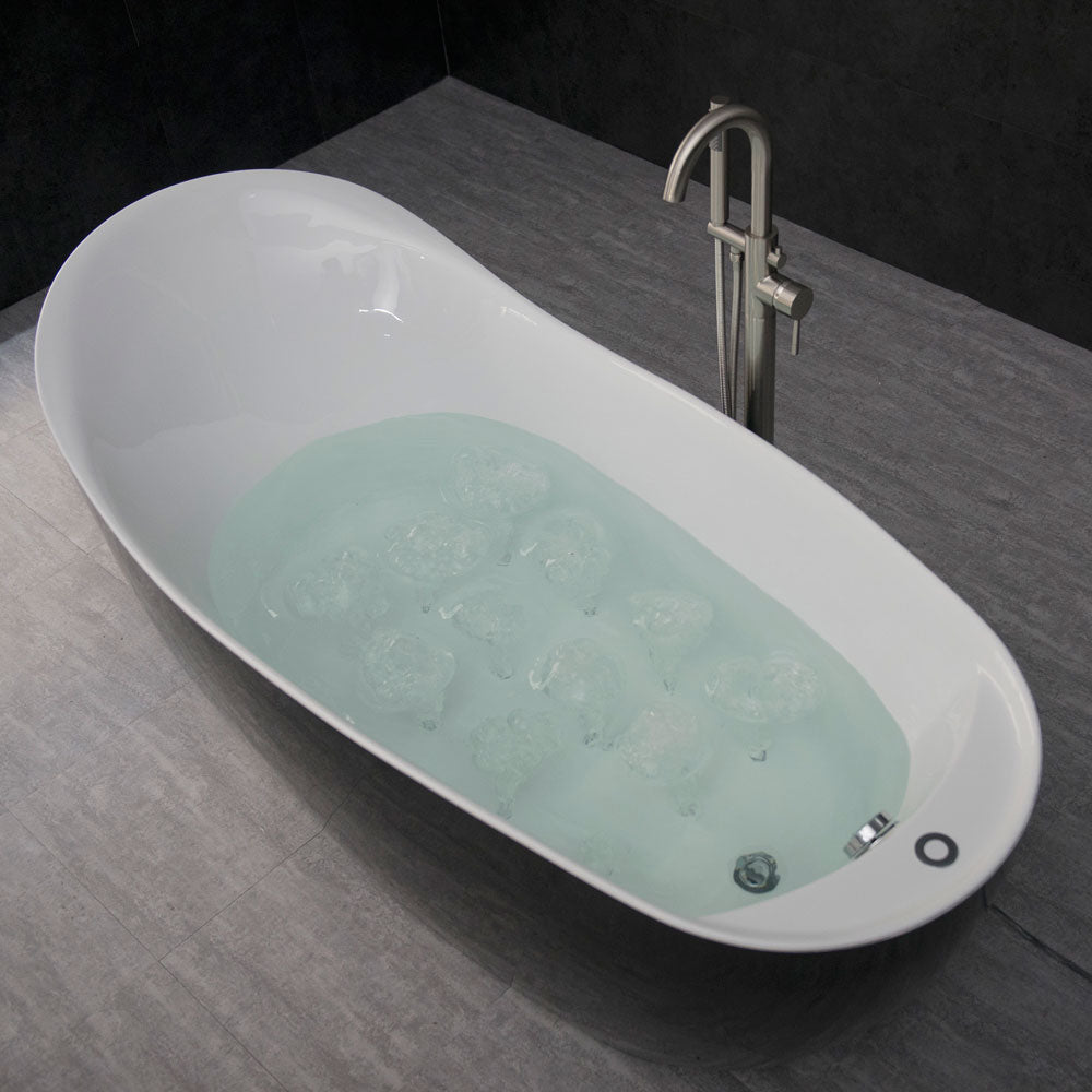 Penumbra 67" Freestanding Whirlpool Bathtub