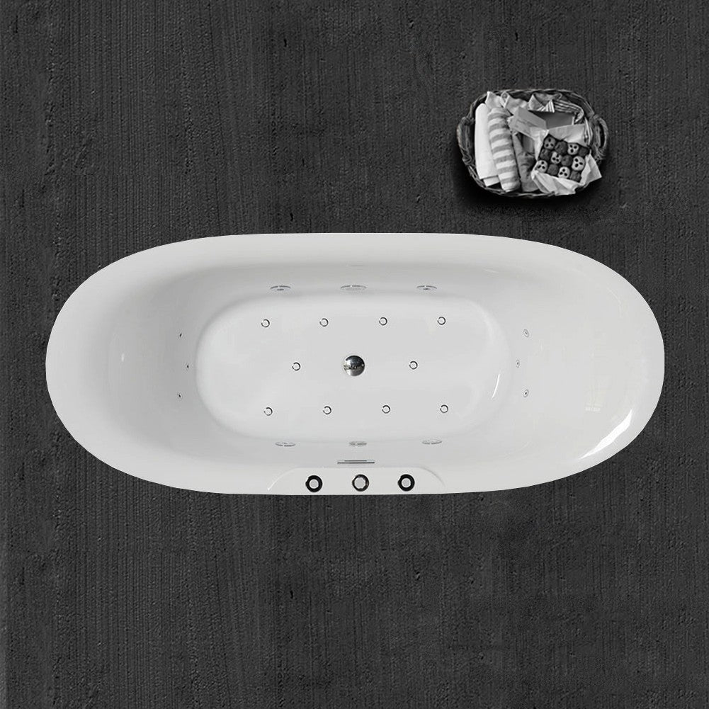 Tekne 71" Freestanding Whirlpool Bathtub