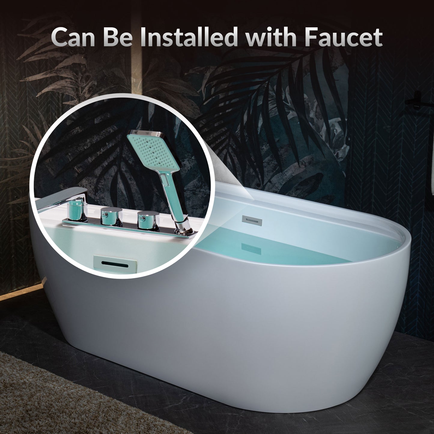 Aura 67" Freestanding Bathtub