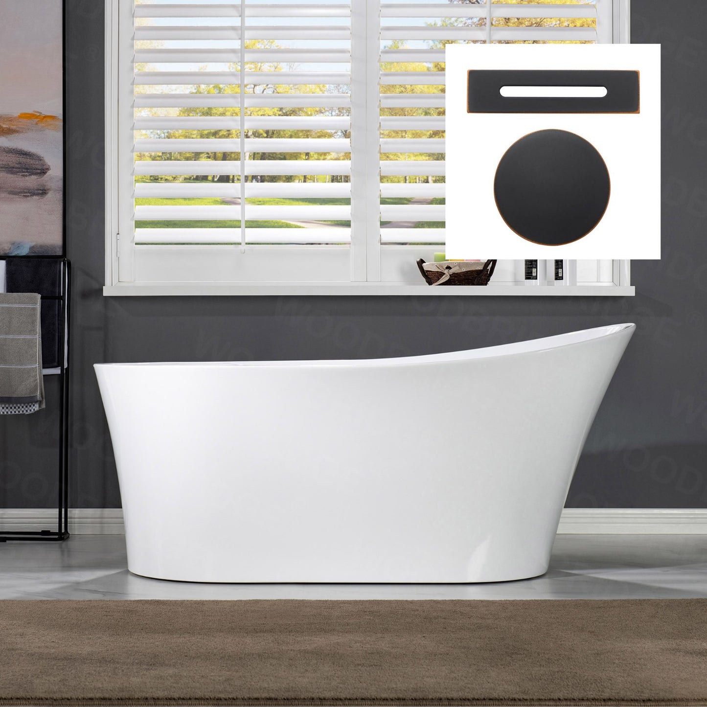 Pado 67" Freestanding Bathtub