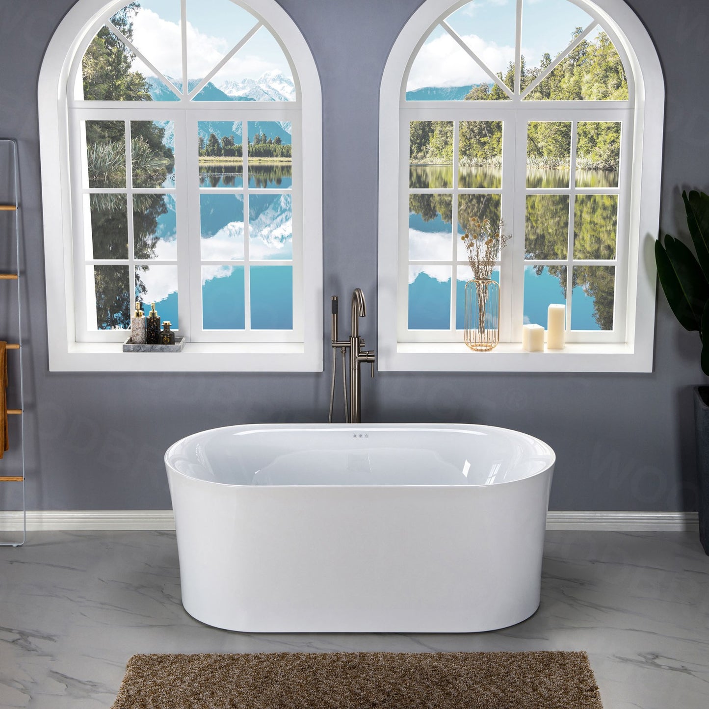 Badewanne 67" Freestanding Whirlpool Bathtub
