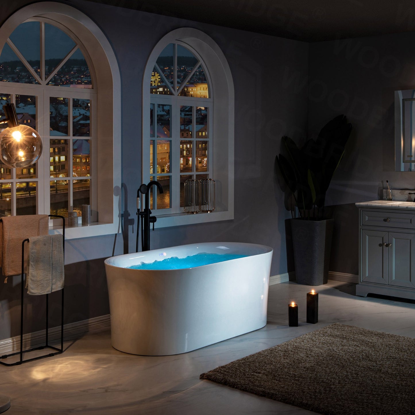 Badewanne 67" Freestanding Whirlpool Bathtub