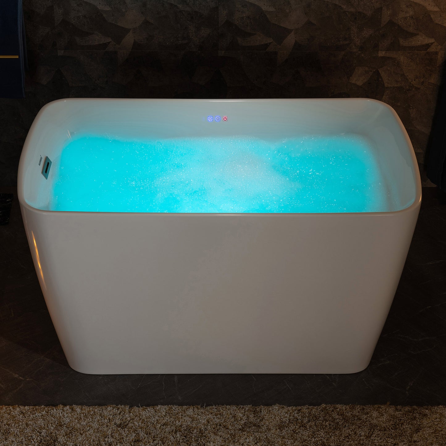 Hezi 48" Freestanding Whirlpool Bathtub