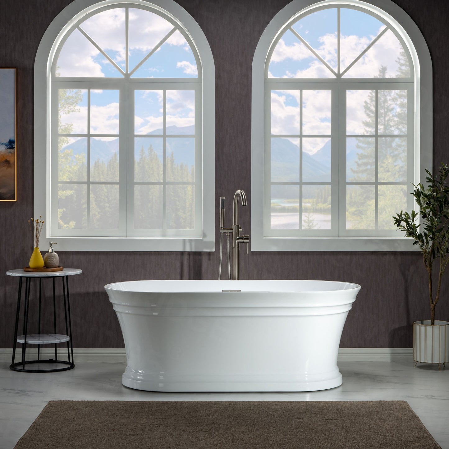 Tuman 59" Freestanding Bathtub