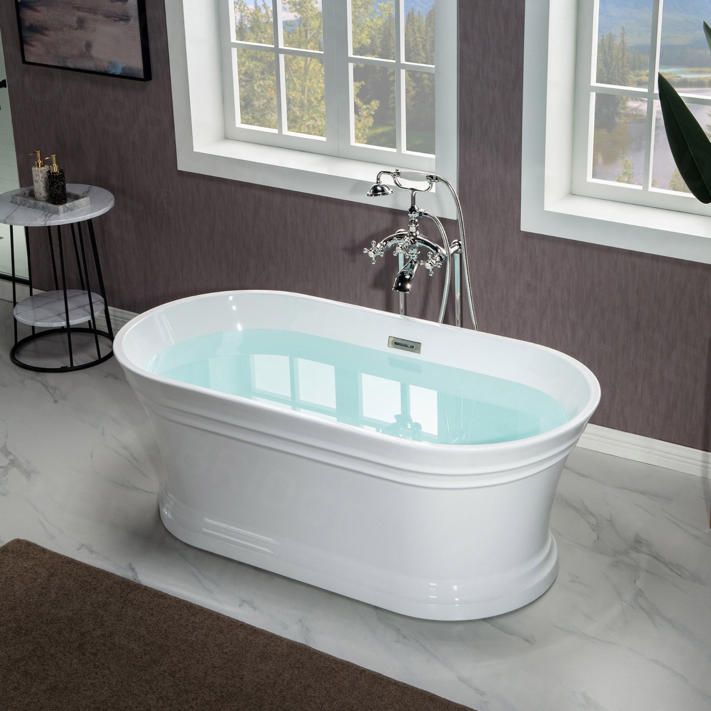 Tuman 59" Freestanding Bathtub