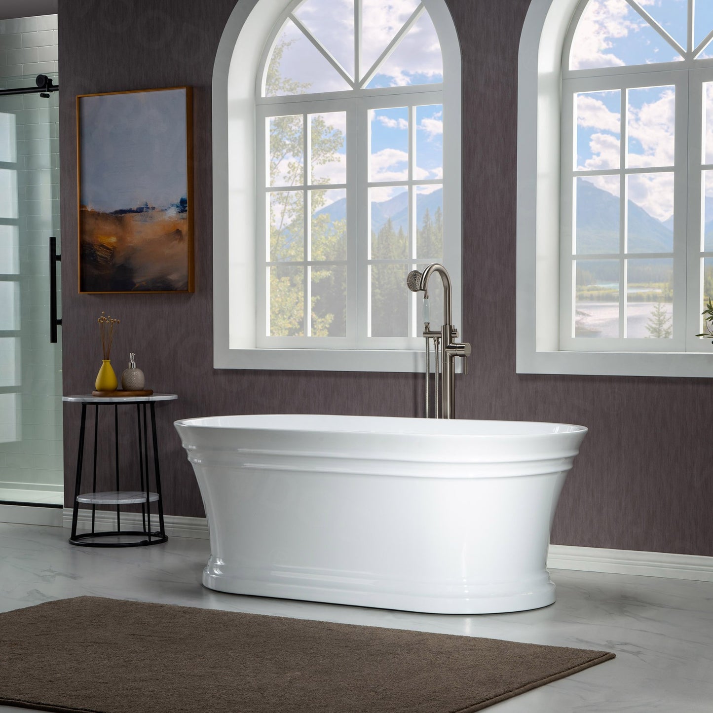 Tuman 59" Freestanding Bathtub