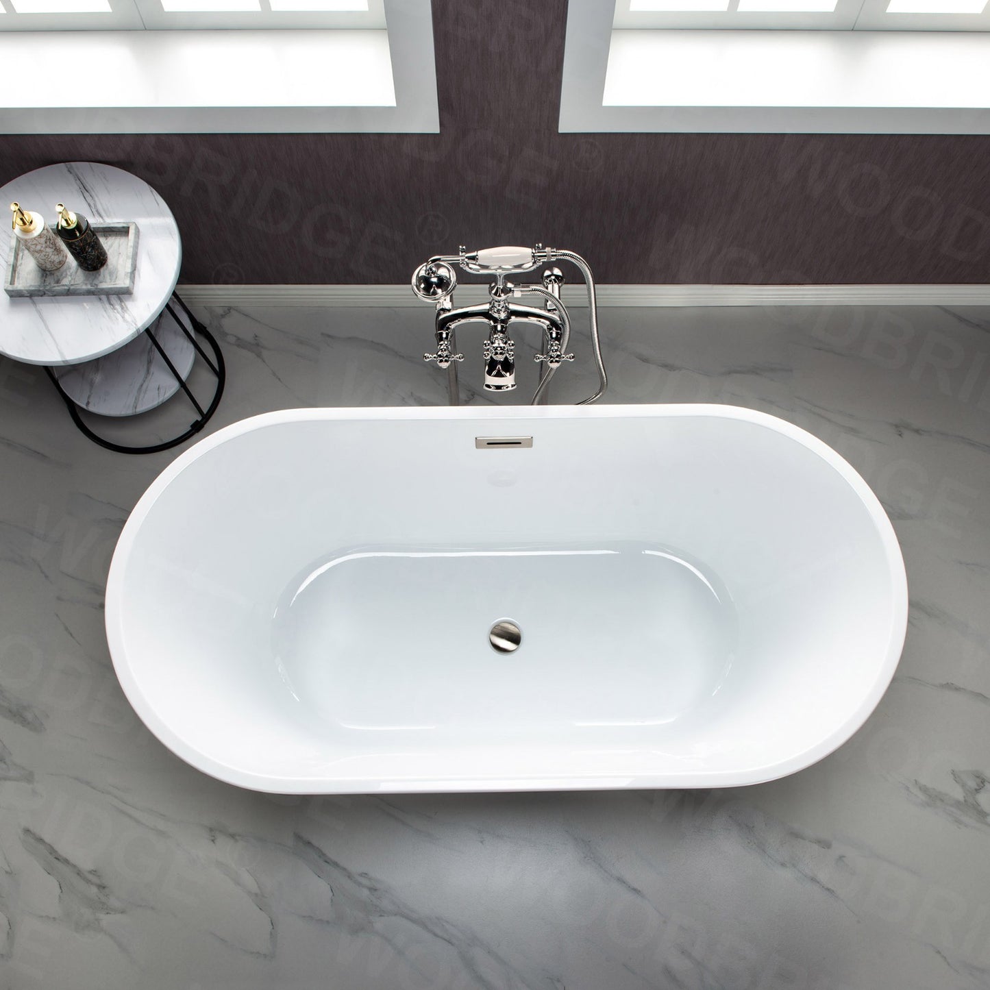 Tuman 59" Freestanding Bathtub