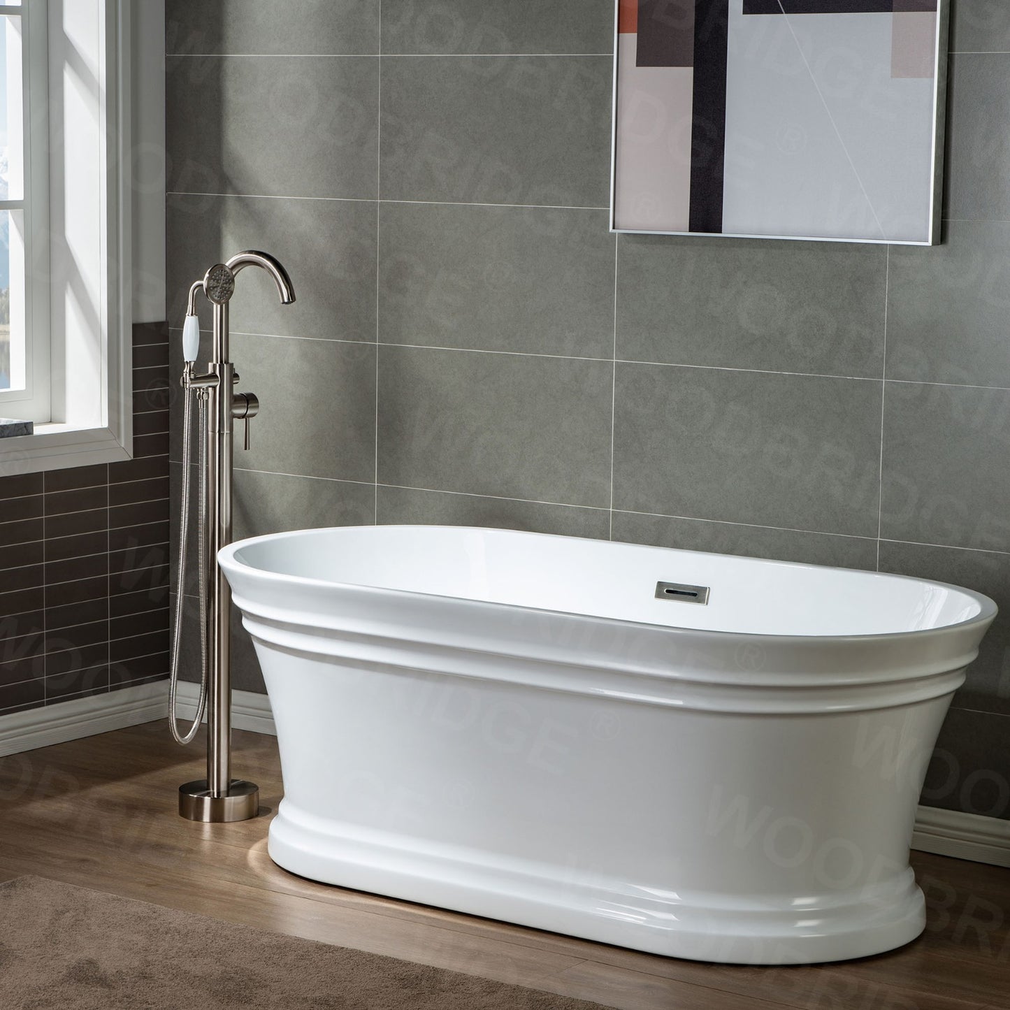 Tuman 59" Freestanding Bathtub