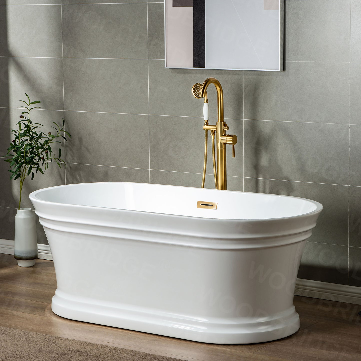 Tuman 67" Freestanding Bathtub