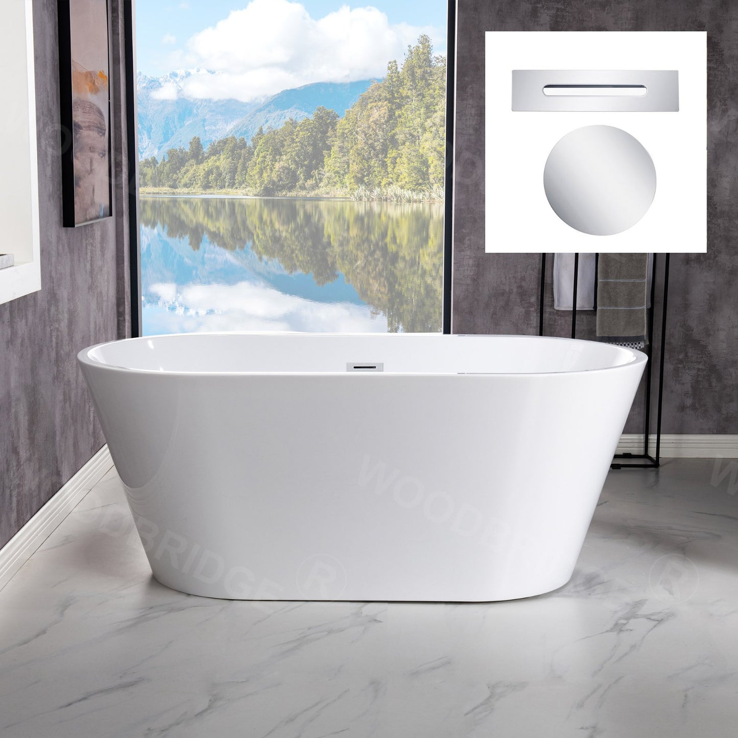 Brume 54" Freestanding Bathtub