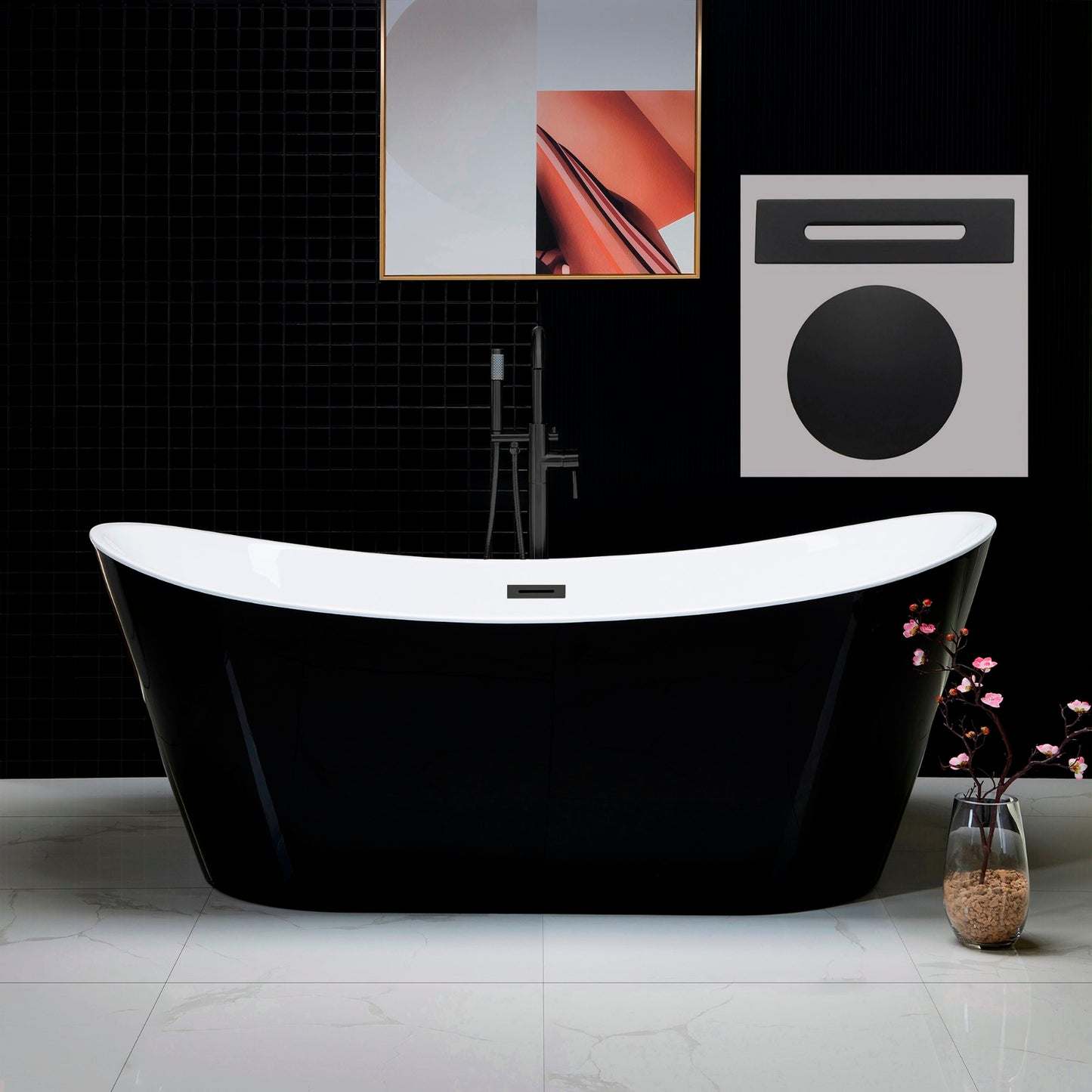 Niebla 71" Freestanding Bathtub