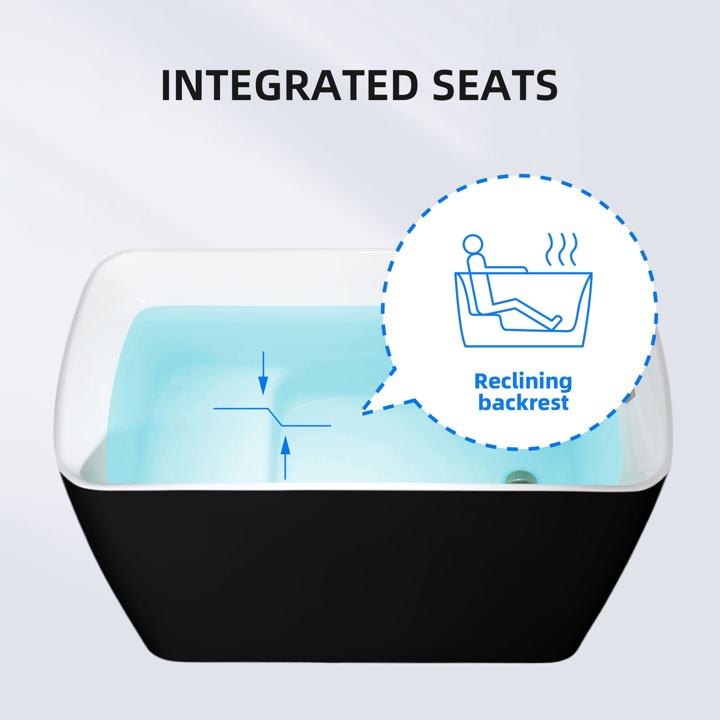 Boite 48" Freestanding Bathtub