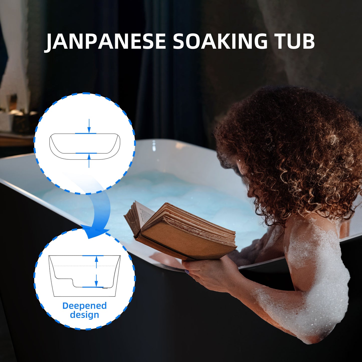Boite 48" Freestanding Bathtub