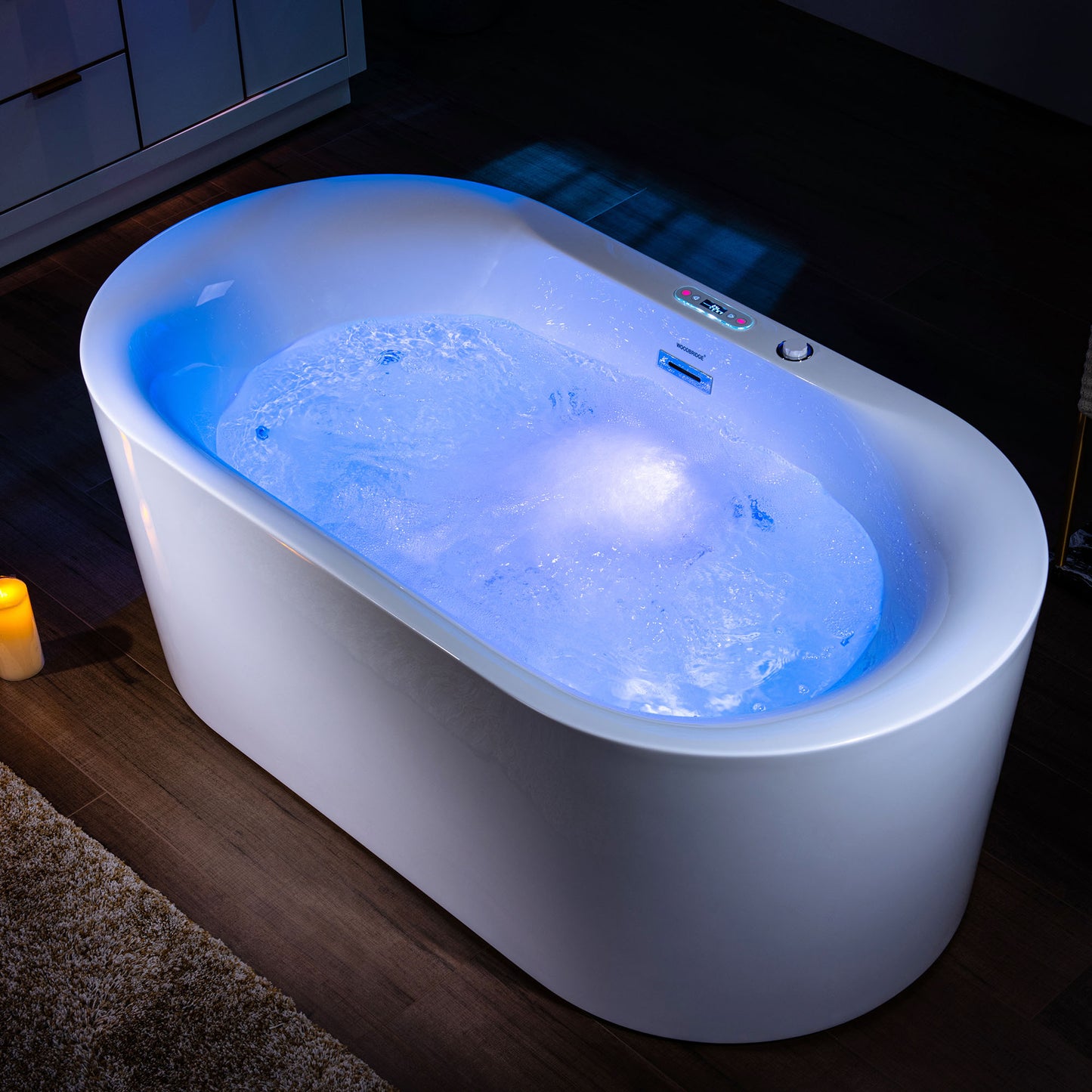 Vortice 59" Freestanding Whirlpool Bathtub