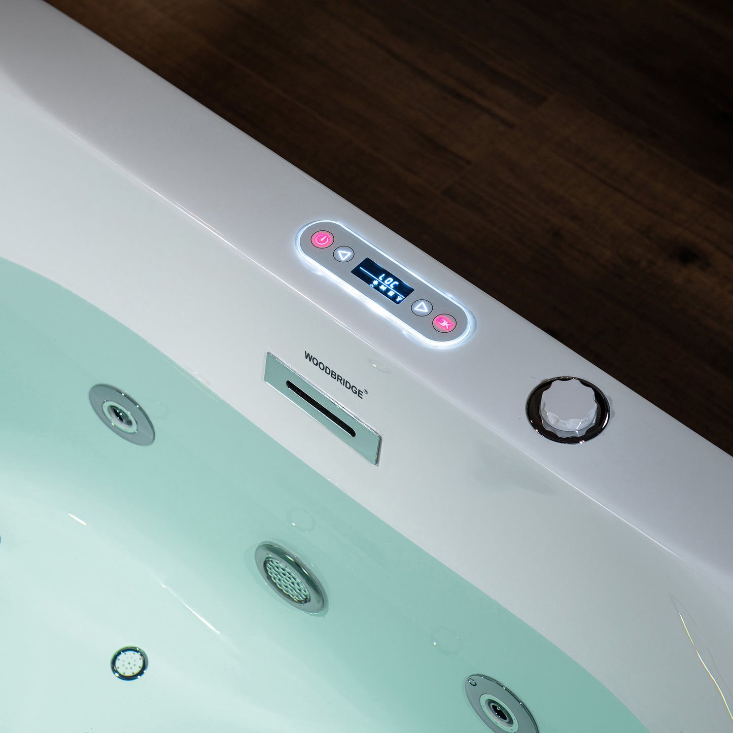 Vortice 59" Freestanding Whirlpool Bathtub