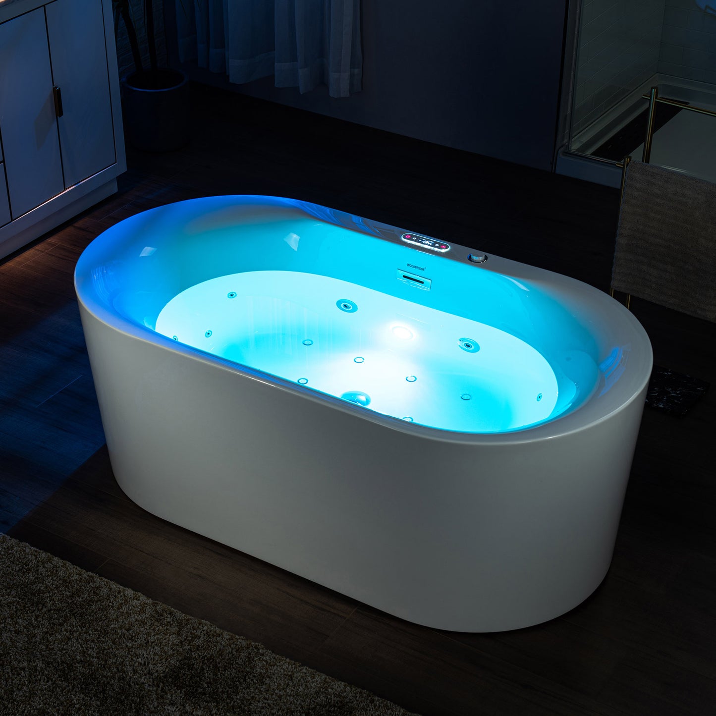 Vortice 59" Freestanding Whirlpool Bathtub
