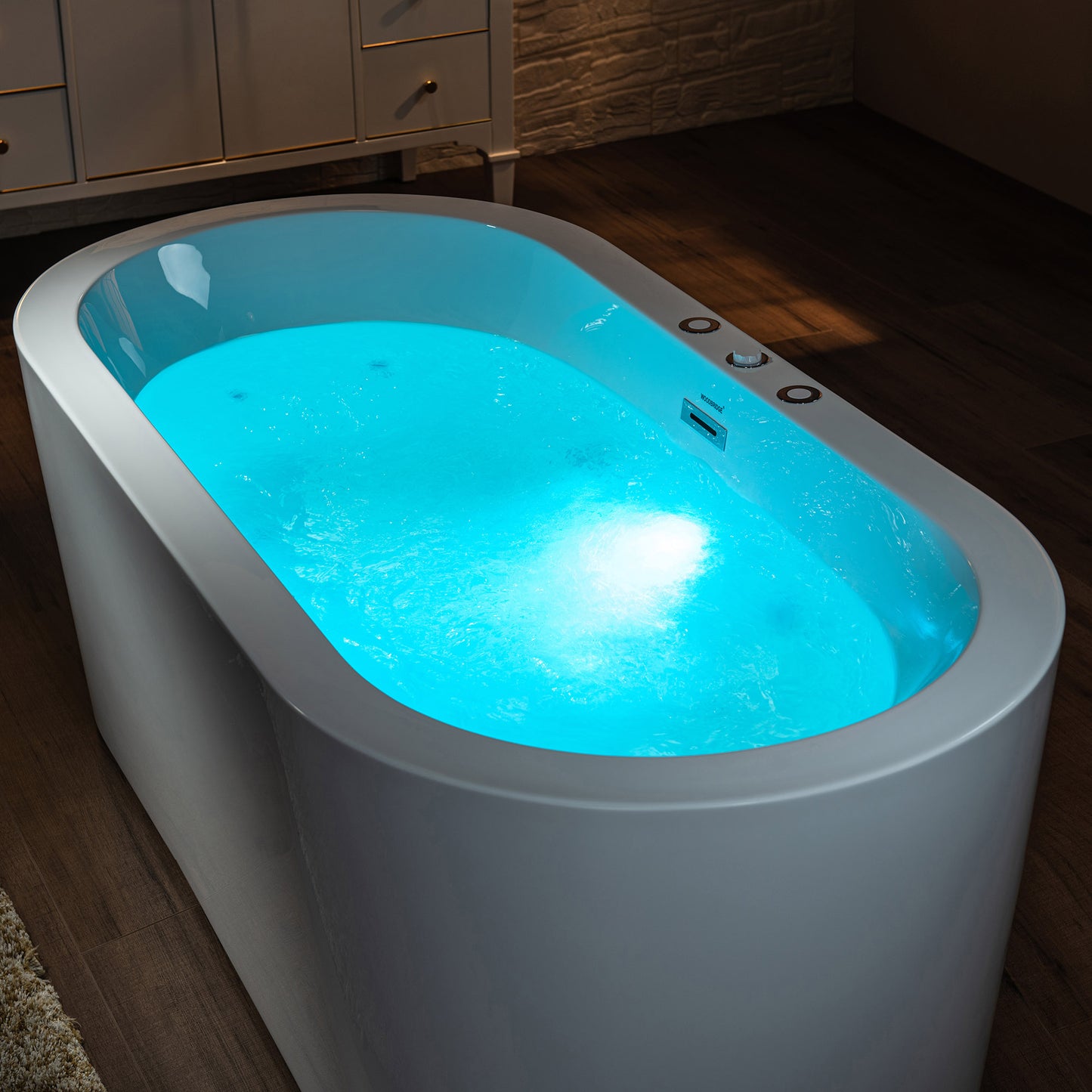 Uzu 67" Freestanding Whirlpool Bathtub