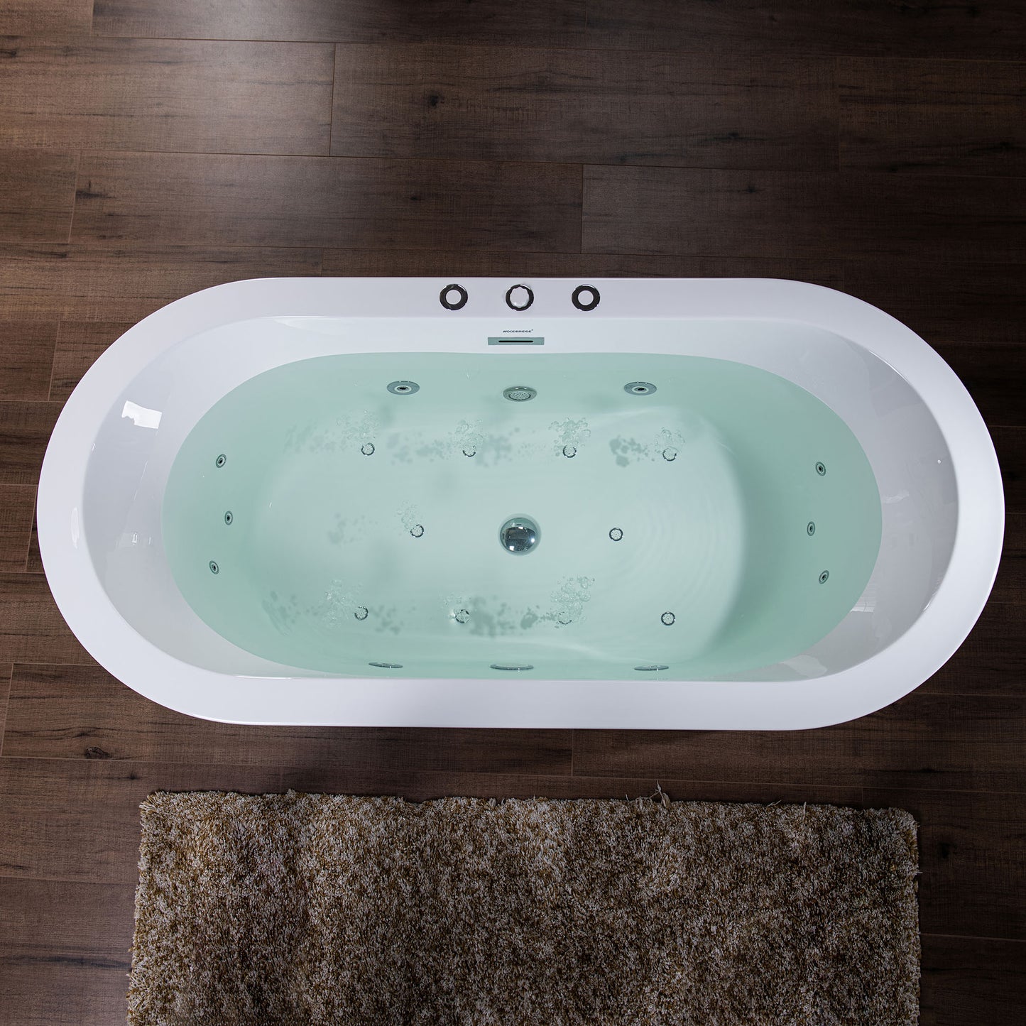 Uzu 67" Freestanding Whirlpool Bathtub