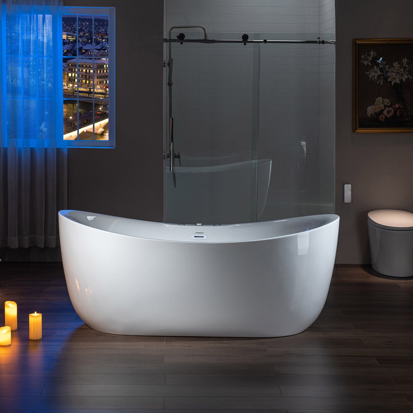 Shio 71" Freestanding Whirlpool Bathtub