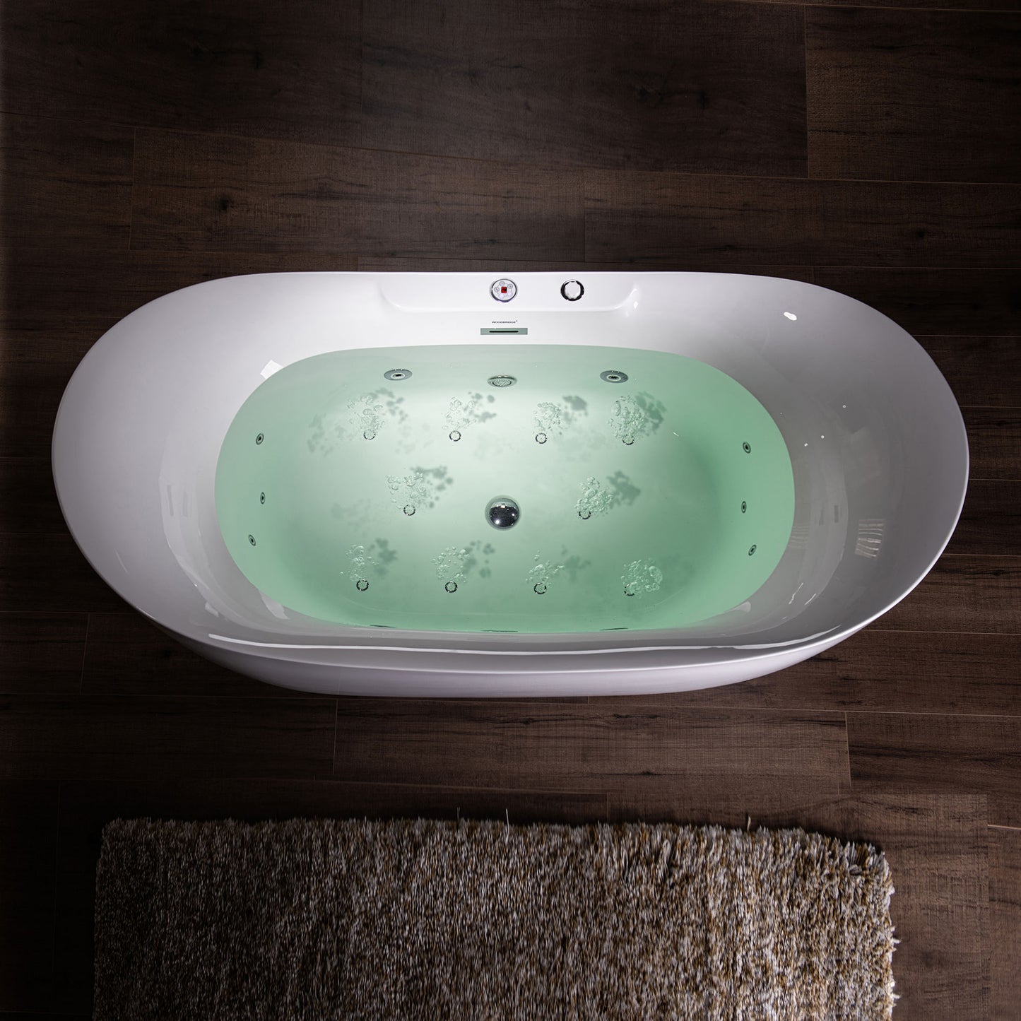 Remolino 72" Freestanding Whirlpool Bathtub