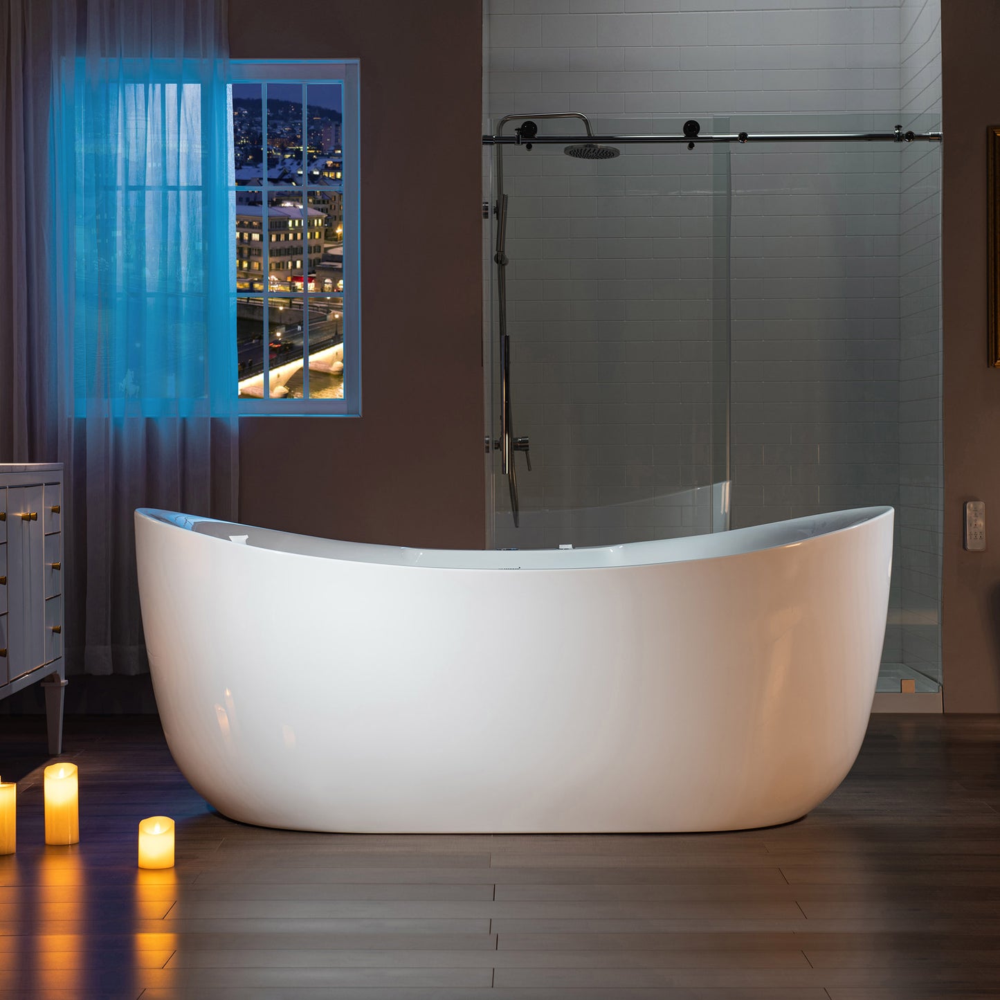 Remolino 72" Freestanding Whirlpool Bathtub