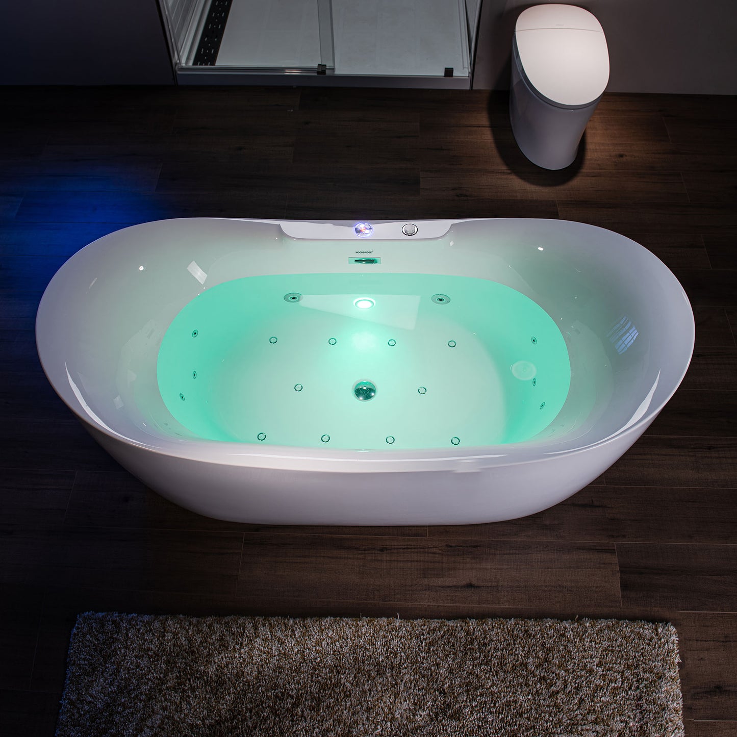 Remolino 72" Freestanding Whirlpool Bathtub