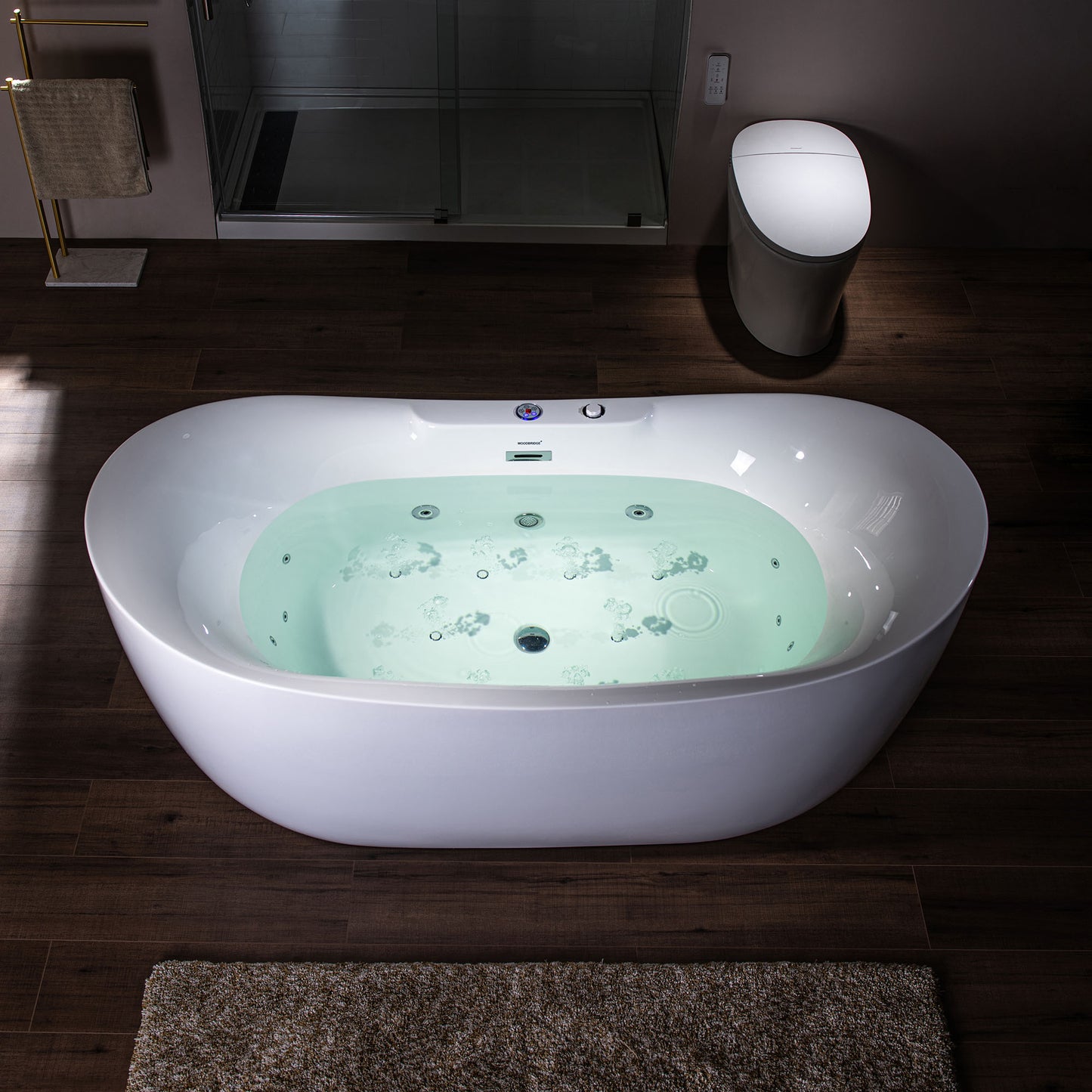 Remolino 72" Freestanding Whirlpool Bathtub