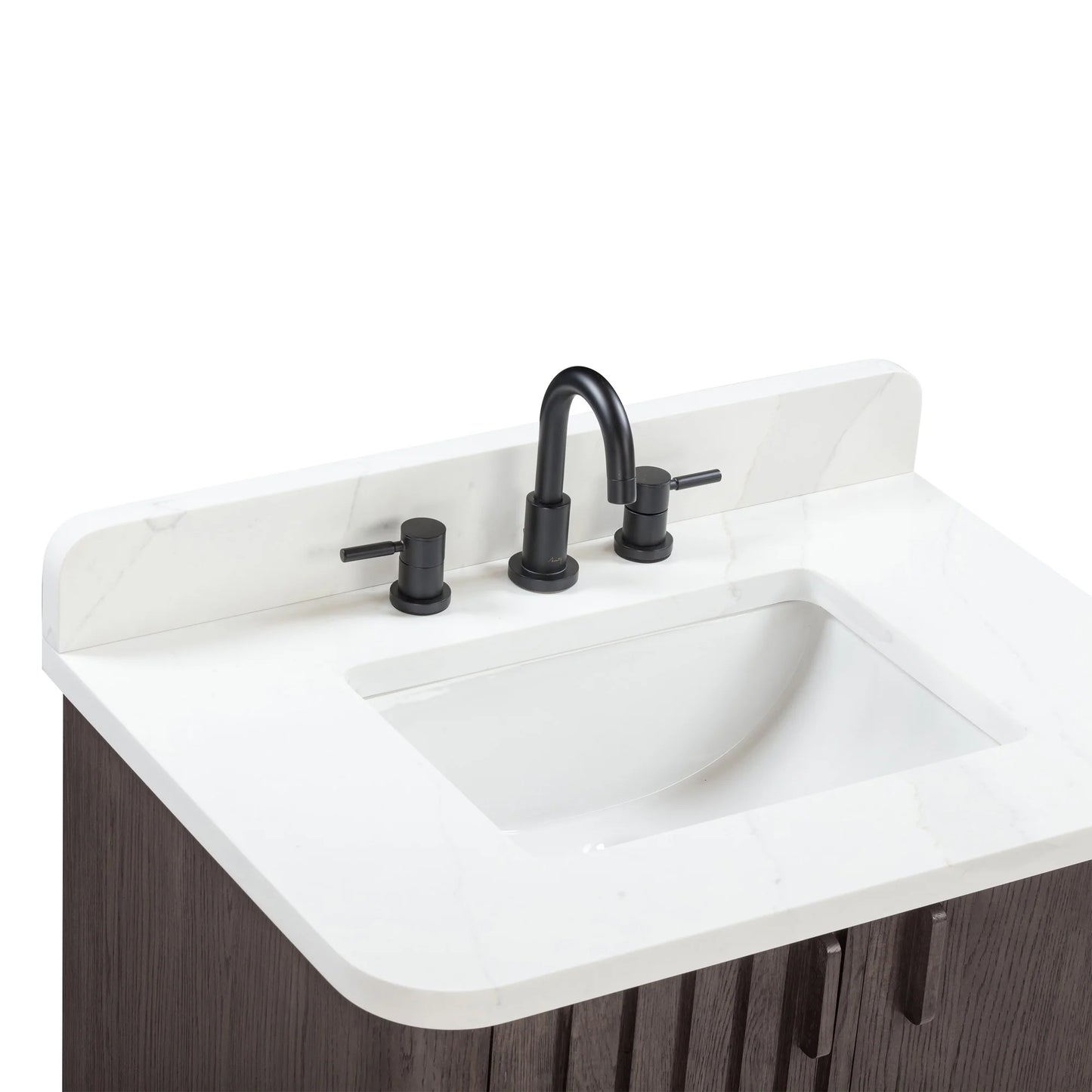 Blakely 30" Freestanding Bathroom Vanity with Calacatta White Quartz Top and Vitreous China Undermount Sink