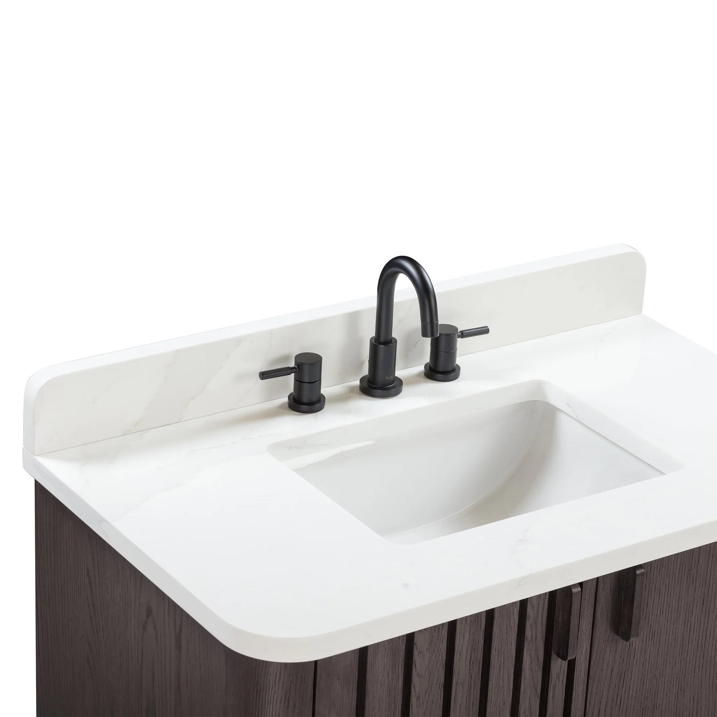 Blakely 36" Freestanding Bathroom Vanity with Calacatta White Quartz Top and Vitreous China Undermount Sink