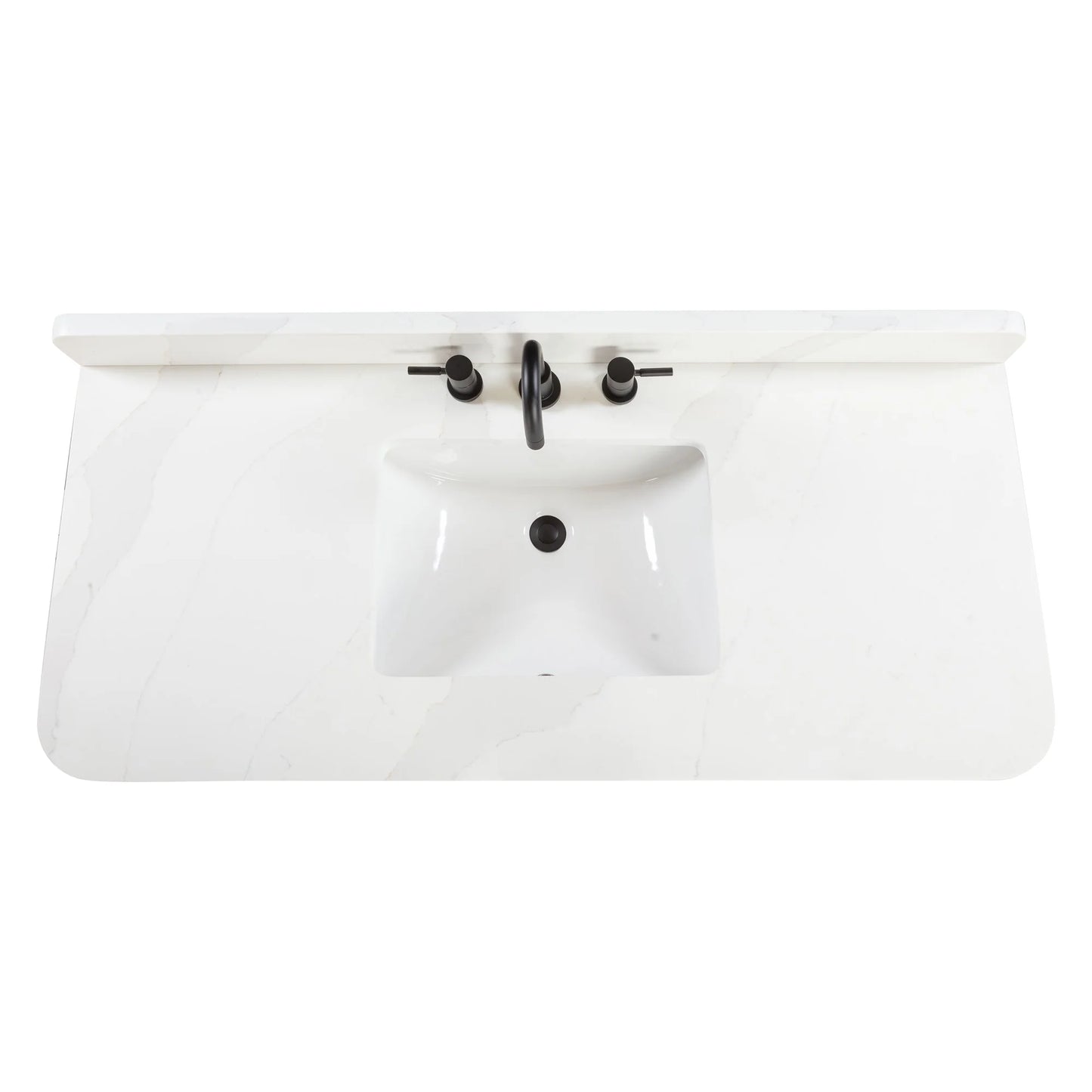 Blakely 48" Freestanding Bathroom Vanity with Calacatta White Quartz Top and Vitreous China Undermount Sink