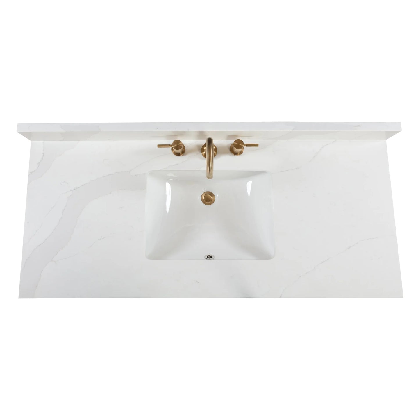 Blakely 48" Freestanding Bathroom Vanity with Calacatta White Quartz Top and Vitreous China Undermount Sink