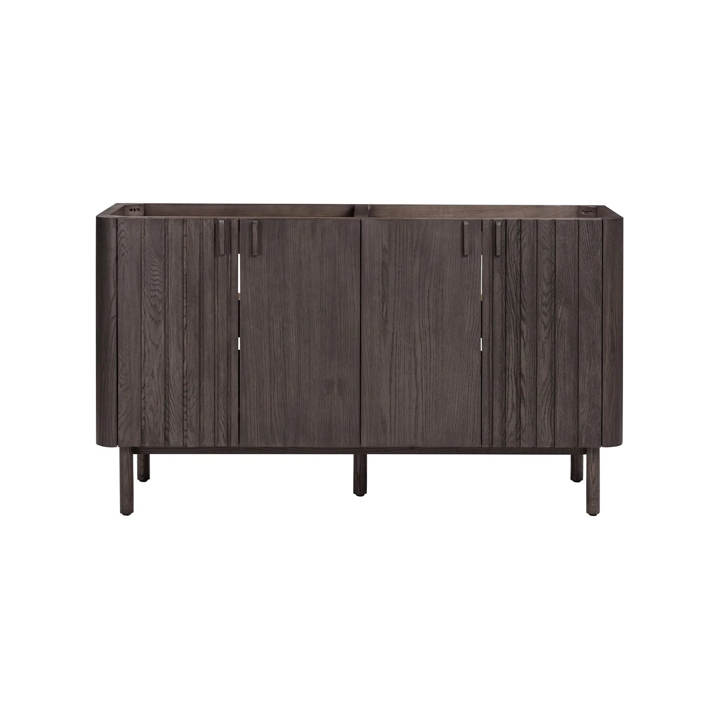 Blakely 60" Freestanding Bathroom Vanity with Calacatta White Quartz Top and Vitreous China Undermount Sinks