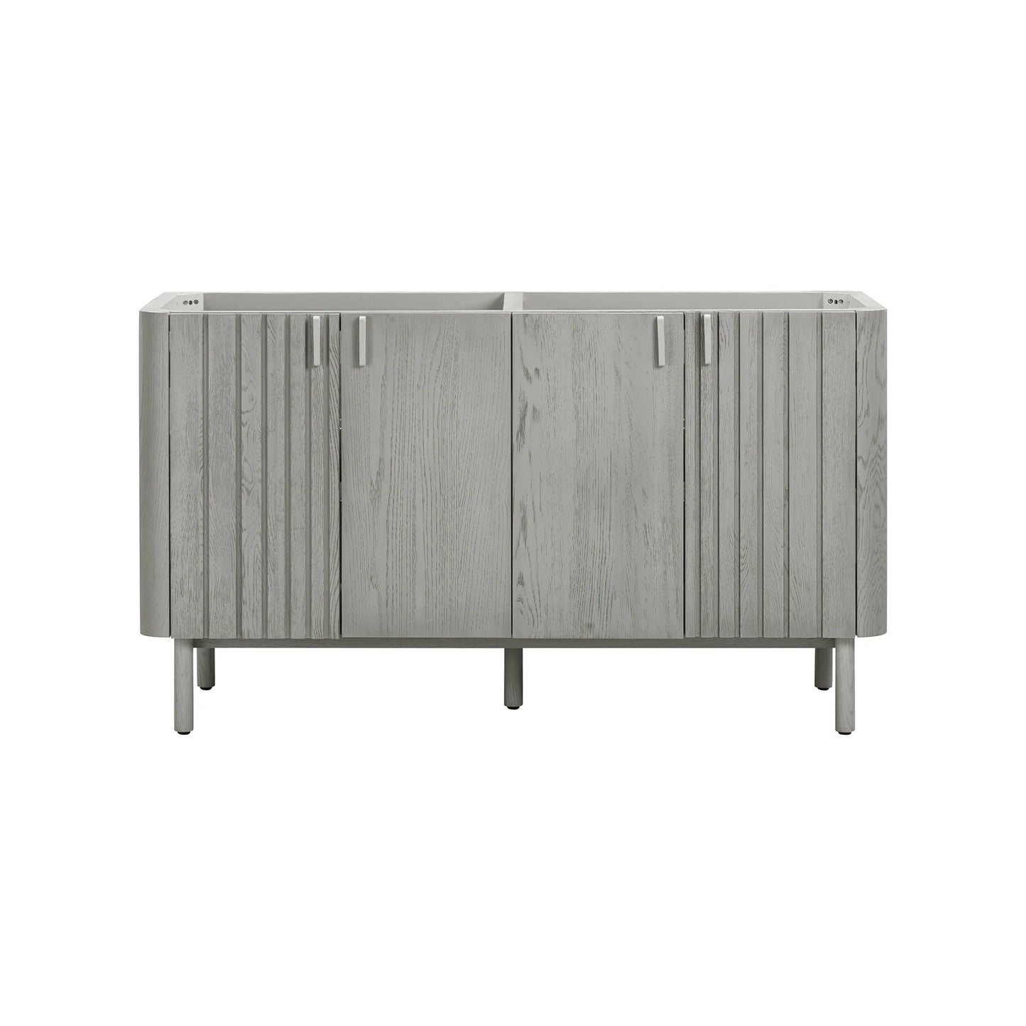 Blakely 60" Freestanding Bathroom Vanity with Calacatta White Quartz Top and Vitreous China Undermount Sinks