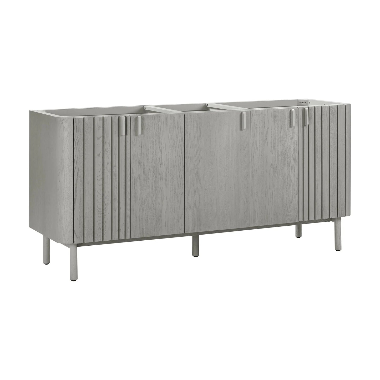 Blakely 72" Freestanding Bathroom Vanity with Calacatta White Quartz Top and Vitreous China Undermount Sinks