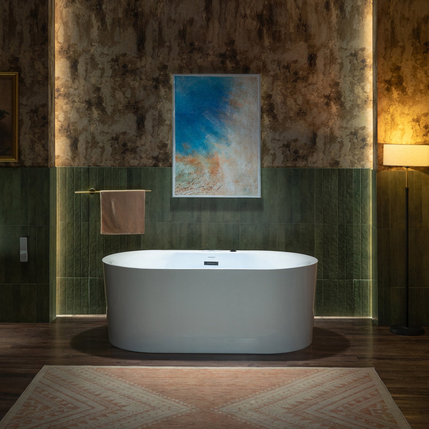 Vortice 59" Freestanding Whirlpool Bathtub