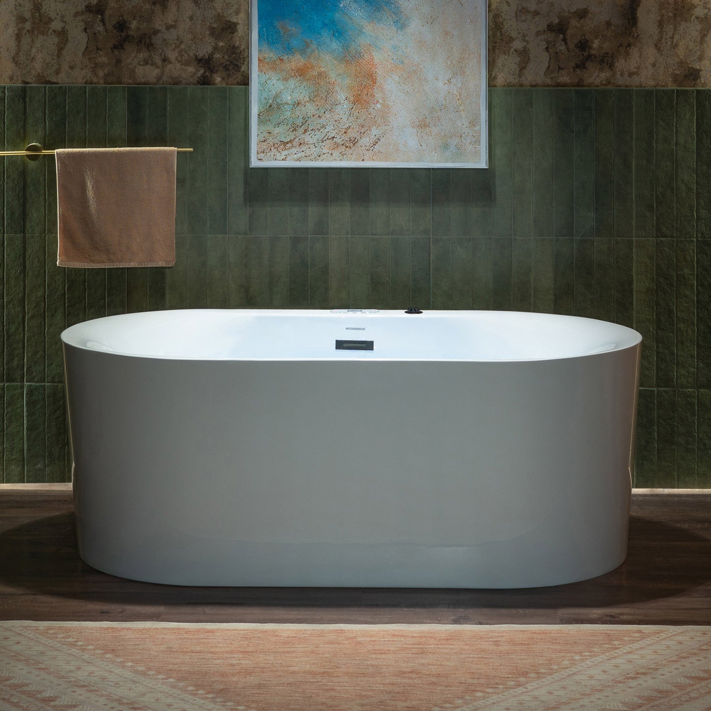 Vortice 59" Freestanding Whirlpool Bathtub