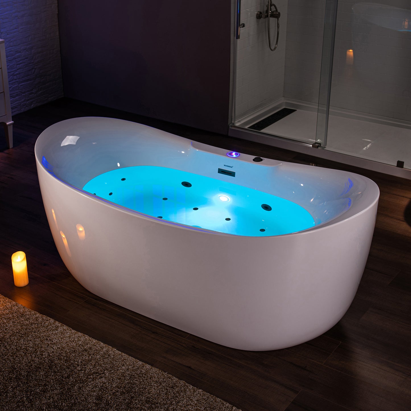 Remolino 72" Freestanding Whirlpool Bathtub