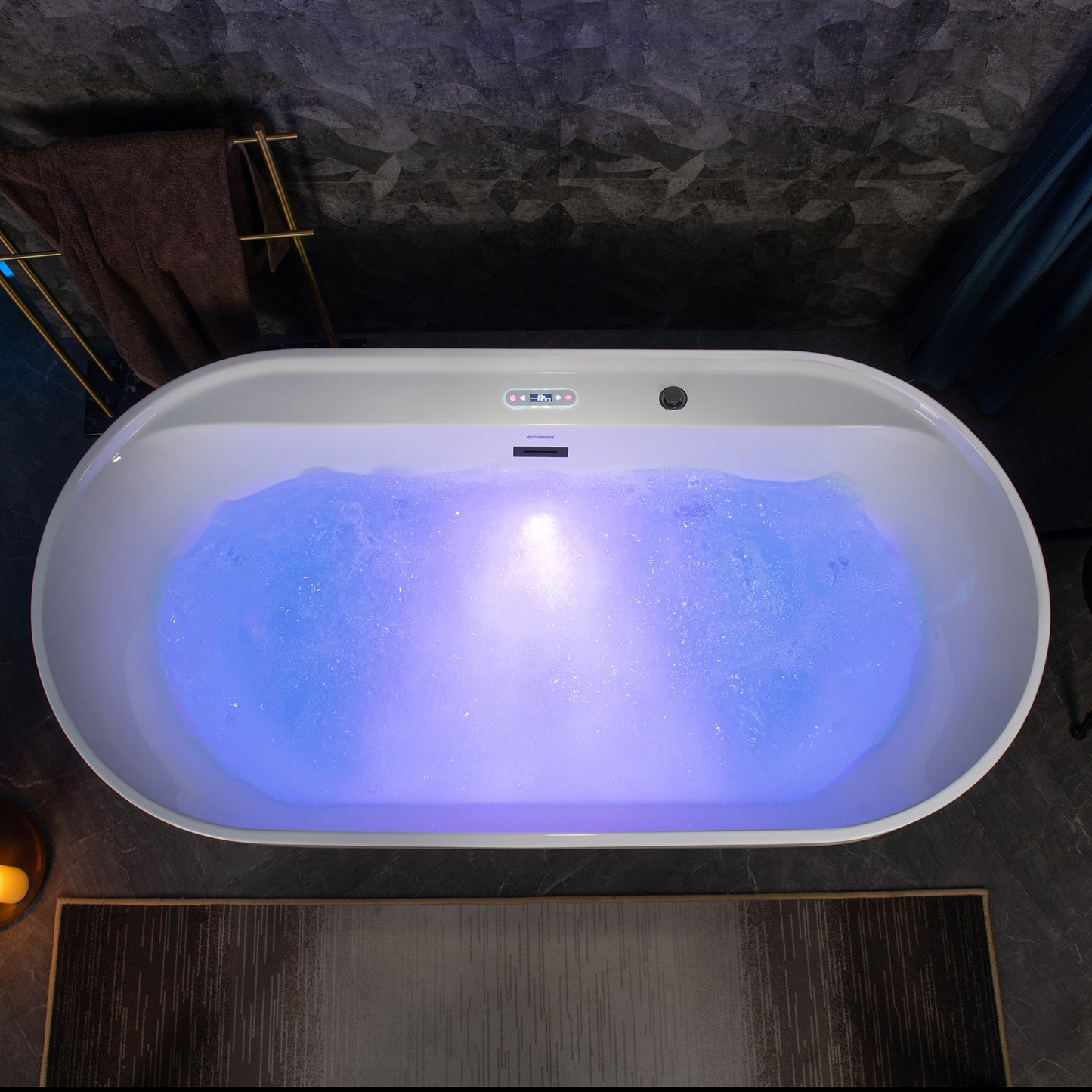 Dori 72" Freestanding Whirlpool Bathtub