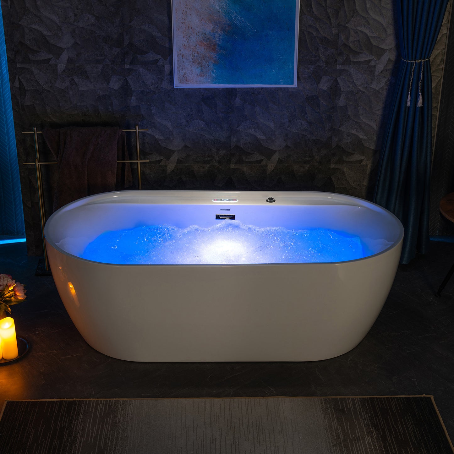 Dori 72" Freestanding Whirlpool Bathtub