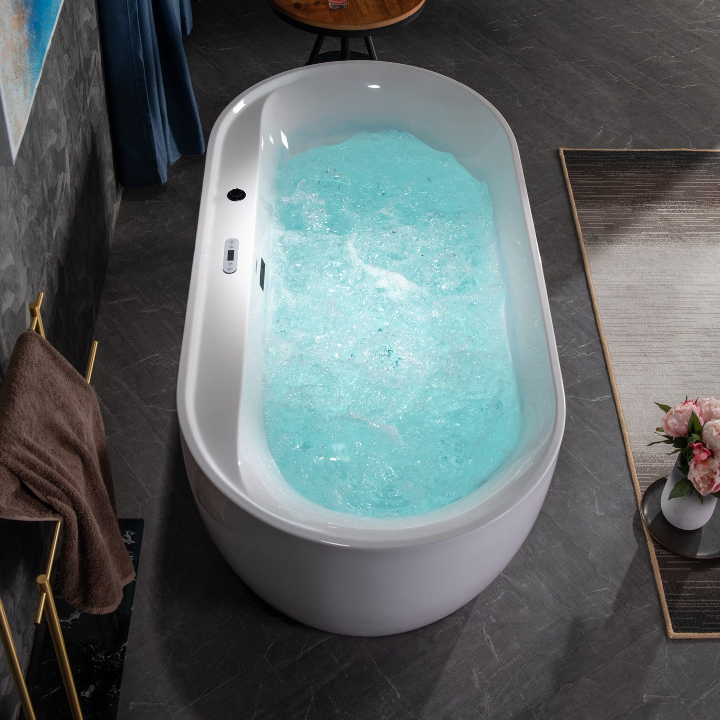 Dori 72" Freestanding Whirlpool Bathtub