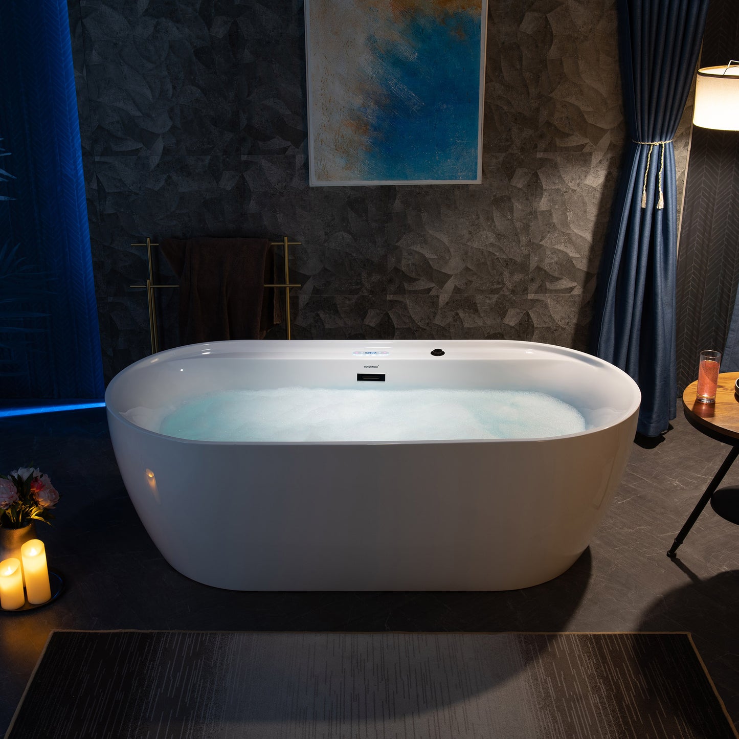 Dori 72" Freestanding Whirlpool Bathtub
