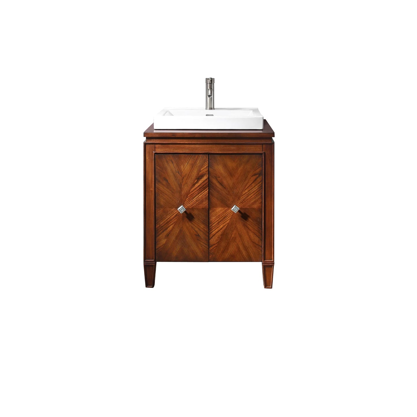Brentwood 25" Freestanding Bathroom Vanity with Vitreous China Vessel Sink