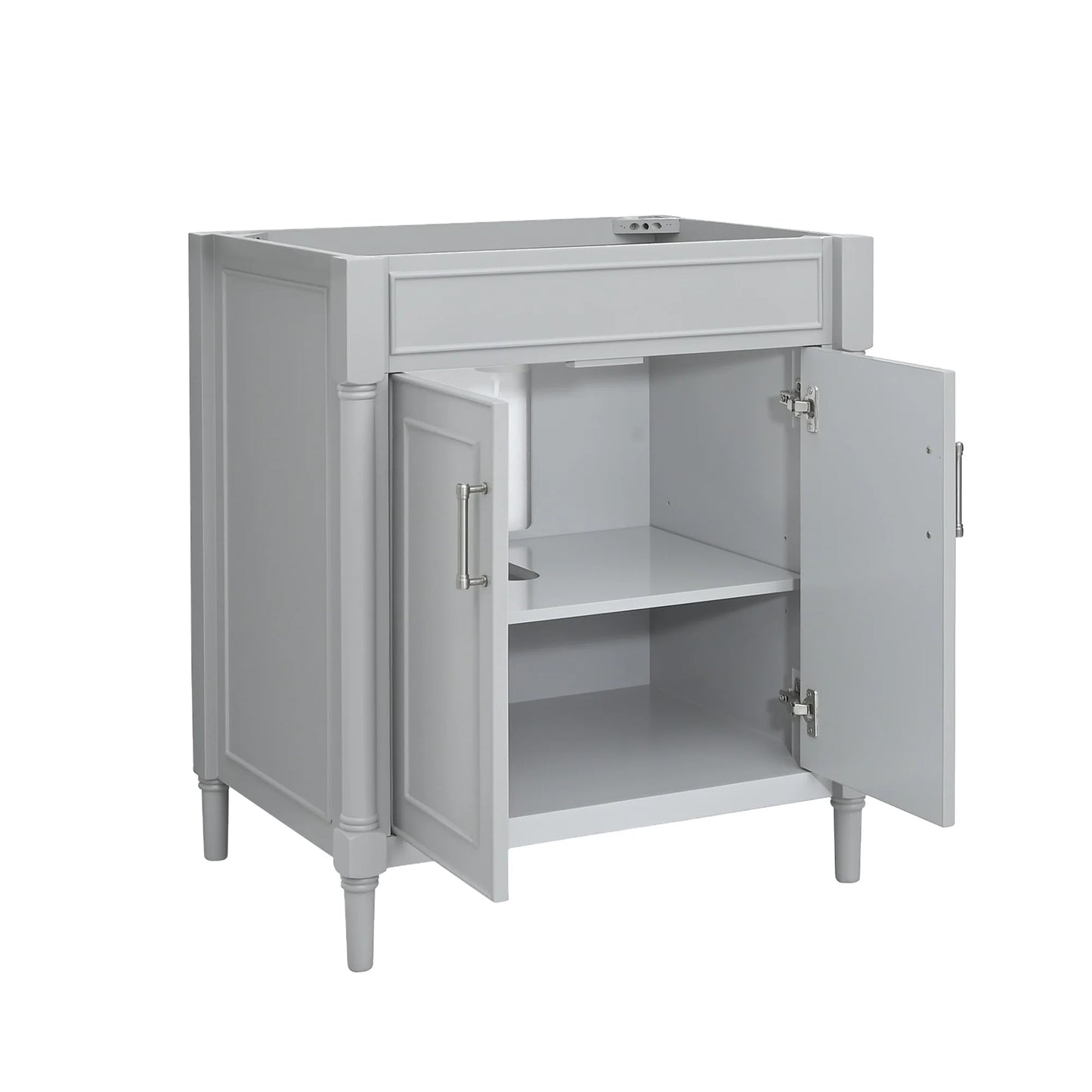 Bristol 30" Freestanding Bathroom Vanity with Stone Top and Vitreous China Undermount Sink