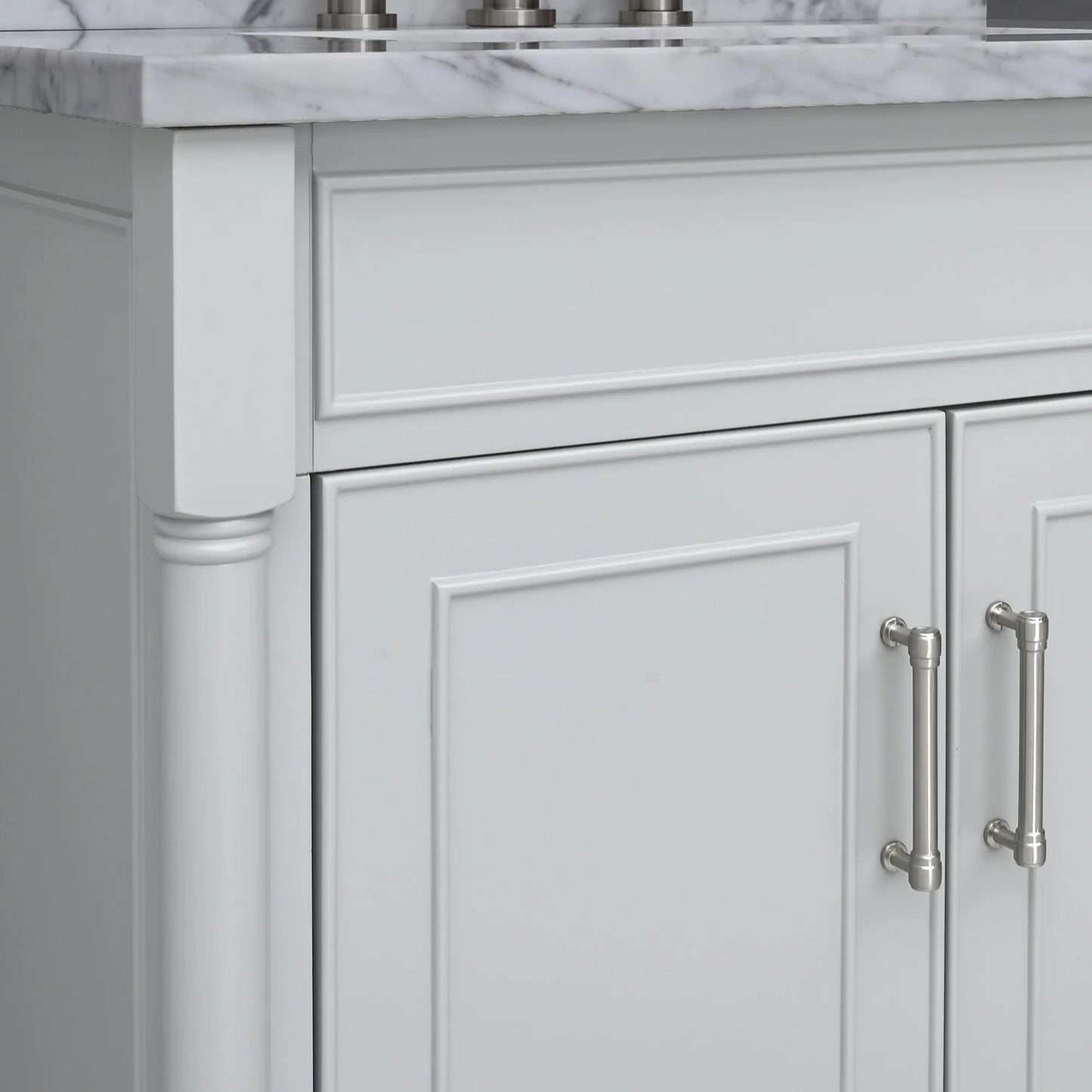 Bristol 30" Freestanding Bathroom Vanity with Stone Top and Vitreous China Undermount Sink