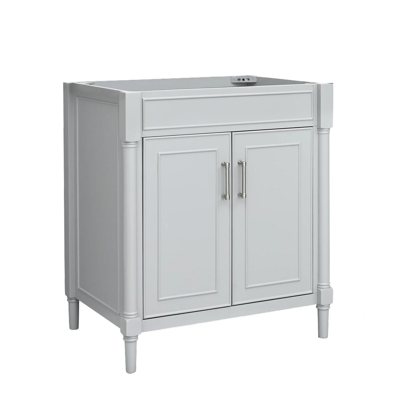 Bristol 30" Freestanding Bathroom Vanity with Stone Top and Vitreous China Undermount Sink