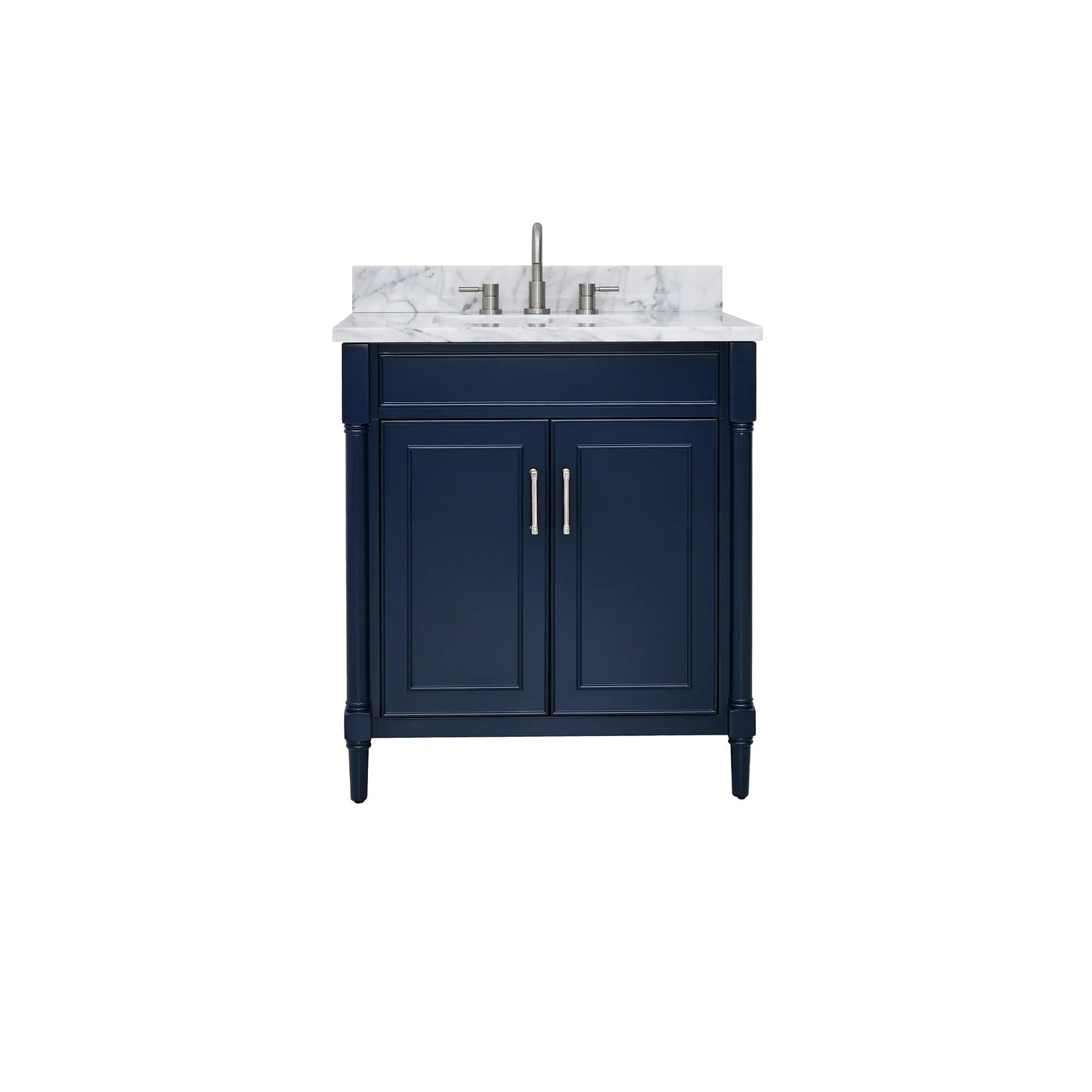 Bristol 30" Freestanding Bathroom Vanity with Stone Top and Vitreous China Undermount Sink